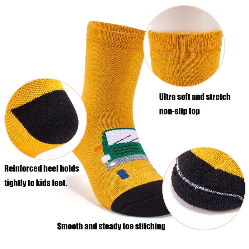 HowJoJo Big Boys Thick Cotton Socks Kids Warm Socks Winter Thermal Crew Socks 8-10 Years - Image 4